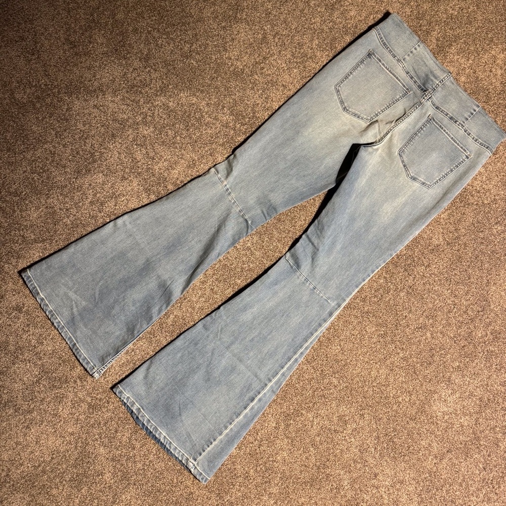 Free People Light Blue Wide Leg Jeans New With Tags NWT Women’s Size W31 - Picture 5 of 12